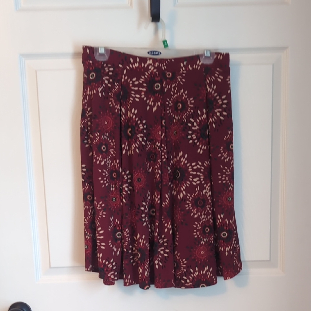 Floral Maroon Skirt